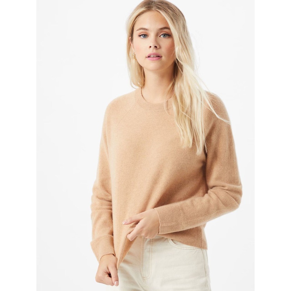 Samsoe Samsoe Nor O-N Crew Neck Long Sleeve Sweater Peach Women's Size Medium
